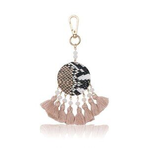 Fashion Leather Tassel Key Chain for bag, car